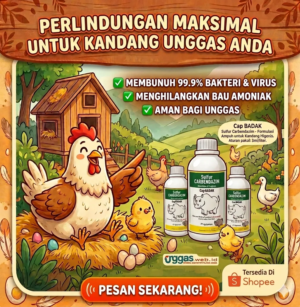 DESINFEKTAN UNTUK UNGGAS